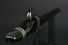 Nigerian Ebony Native American Flute, Minor, Mid G-4, #D16L